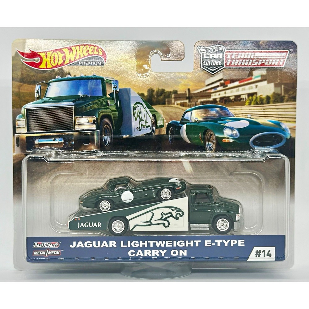 Hot Wheels Car Culture Team Transport #14 Jaguar E-Type Carry On NEW 1:64
